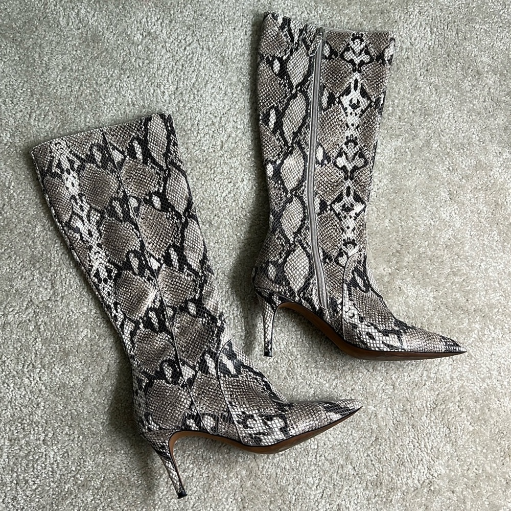 Linea Paolo | Knee High Boot Taupe Leather